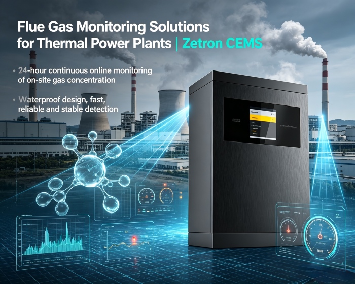 Řešení monitorování spalin pro tepelné elektrárny | Zetron CEMS od monitorování procesu až po splnění požadavků na emise na konci potrubí